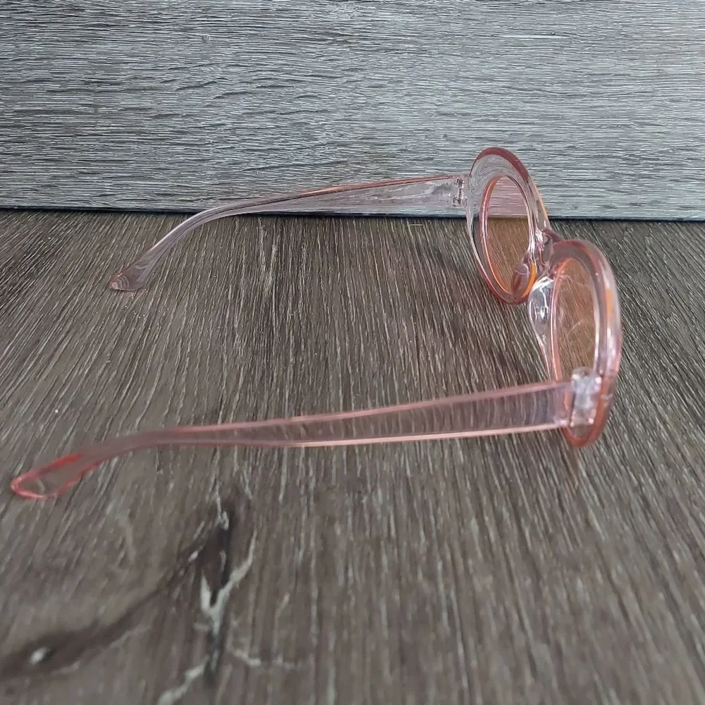 Stylish Pink Oval Sunglasses